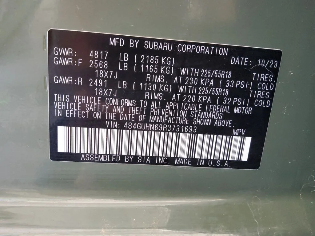 Used 2024 Green Subaru Limited image 20