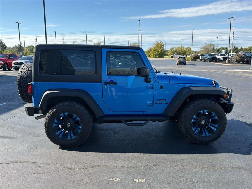 Used 2015 Hydro Blue Pearl Coat Jeep Sport image 9
