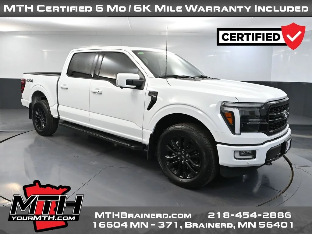 Certified Used 2024 White Ford Lariat image 1