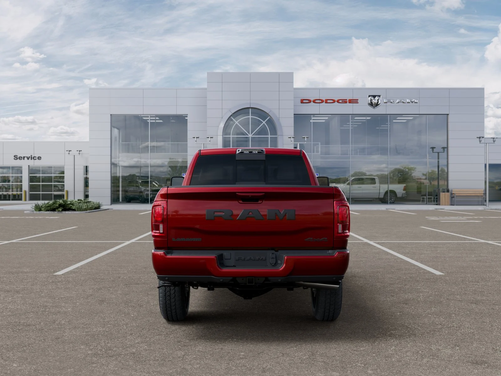 New 2026 Molten Red Pearl-Coat Exterior Paint RAM Laramie image 34