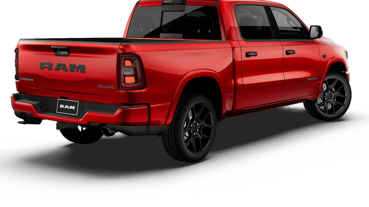 New 2027 Molten Red Pearl-Coat Exterior Paint RAM Laramie image 14