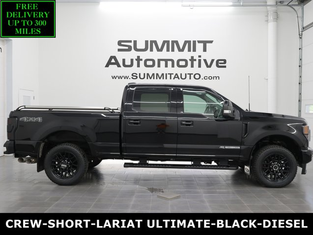 2021 Ford F350 SRW Super Duty 4x4 Crew Cab Lariat: CREW-SHORT-LARIAT ULTIMATE-BLACK-DIESEL-4WD