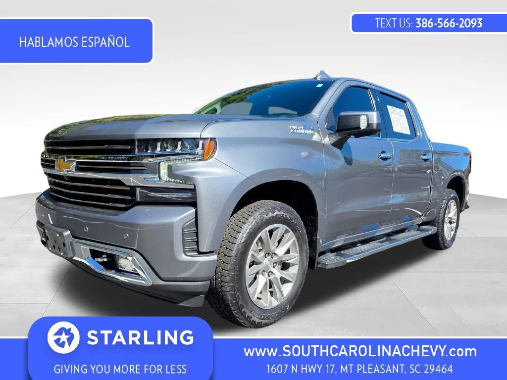 Used 2021 SATIN STEEL METALLIC Chevrolet High Country image 1