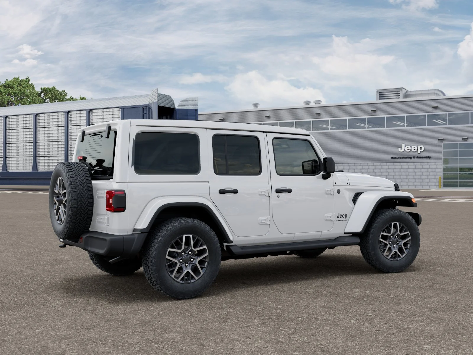 New 2027 Bright White Clear-Coat Paint Jeep Sahara image 2