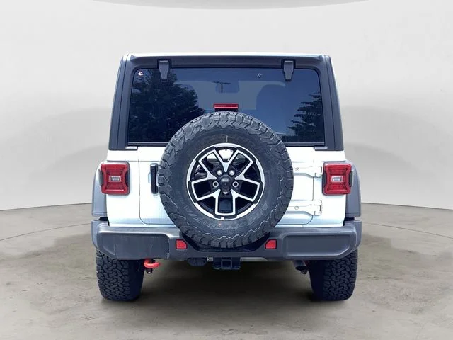 Used 2025 Bright White Clearcoat Jeep Rubicon image 4