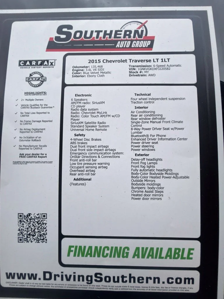 Used 2015 Blue Chevrolet LT image 29