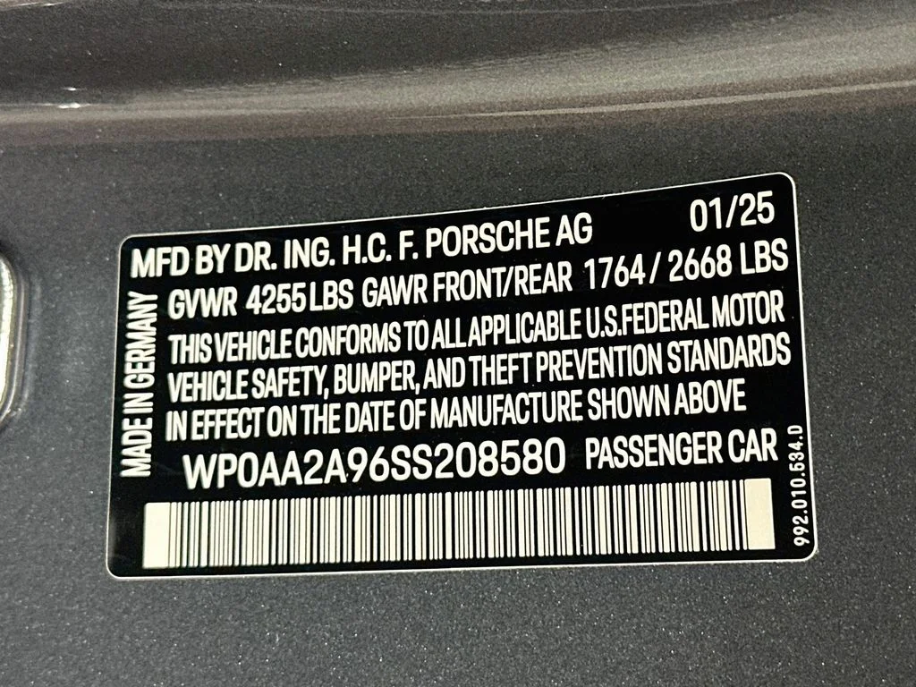 Certified Used 2025 Vanadium Grey Metallic Porsche Carrera T image 34