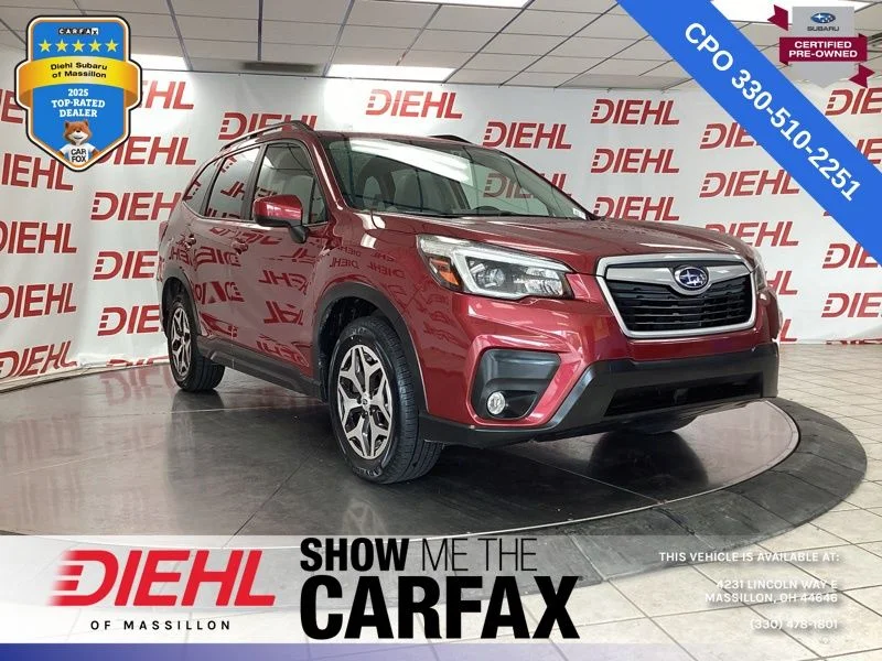 Used 2021 Red Subaru Premium image 1