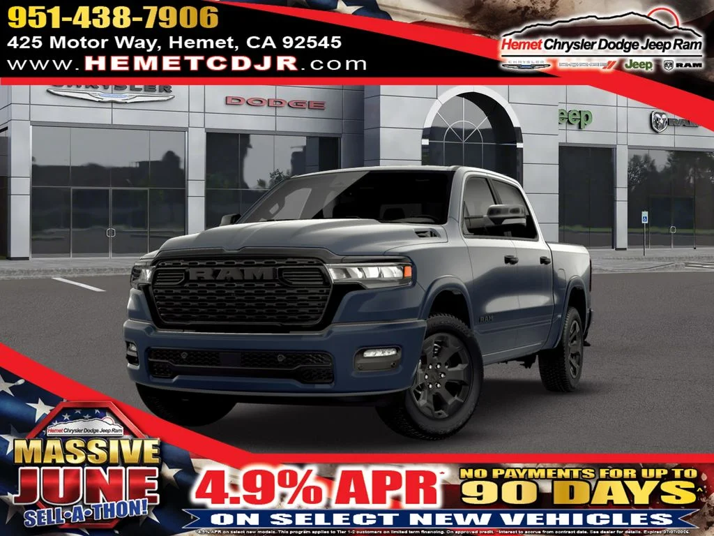 New 2026 Forged Blue Metallic Exterior Paint RAM Big Horn/Lone Star image 1