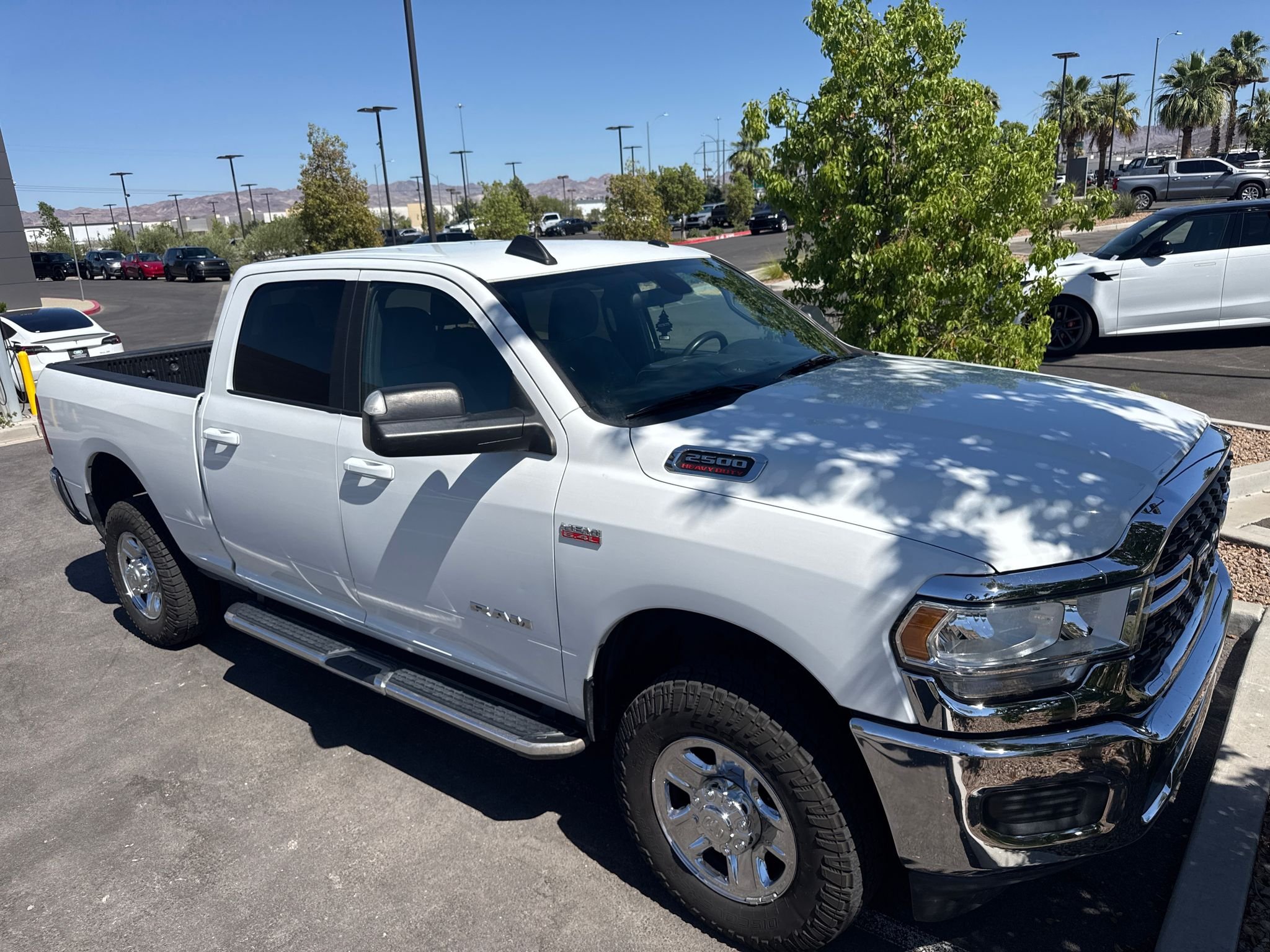 Used 2022 Bright White Clearcoat Ram Big Horn image 3