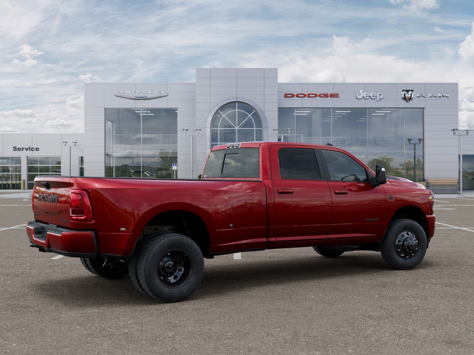 New 2026 Molten Red Pearl-Coat Exterior Paint RAM LARAMIE image 5