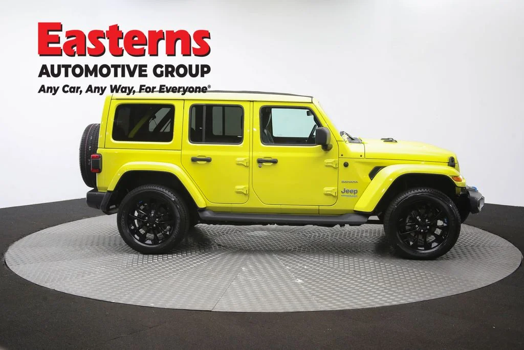 Used 2022 Yellow Jeep Unlimited Sahara 4xe image 46
