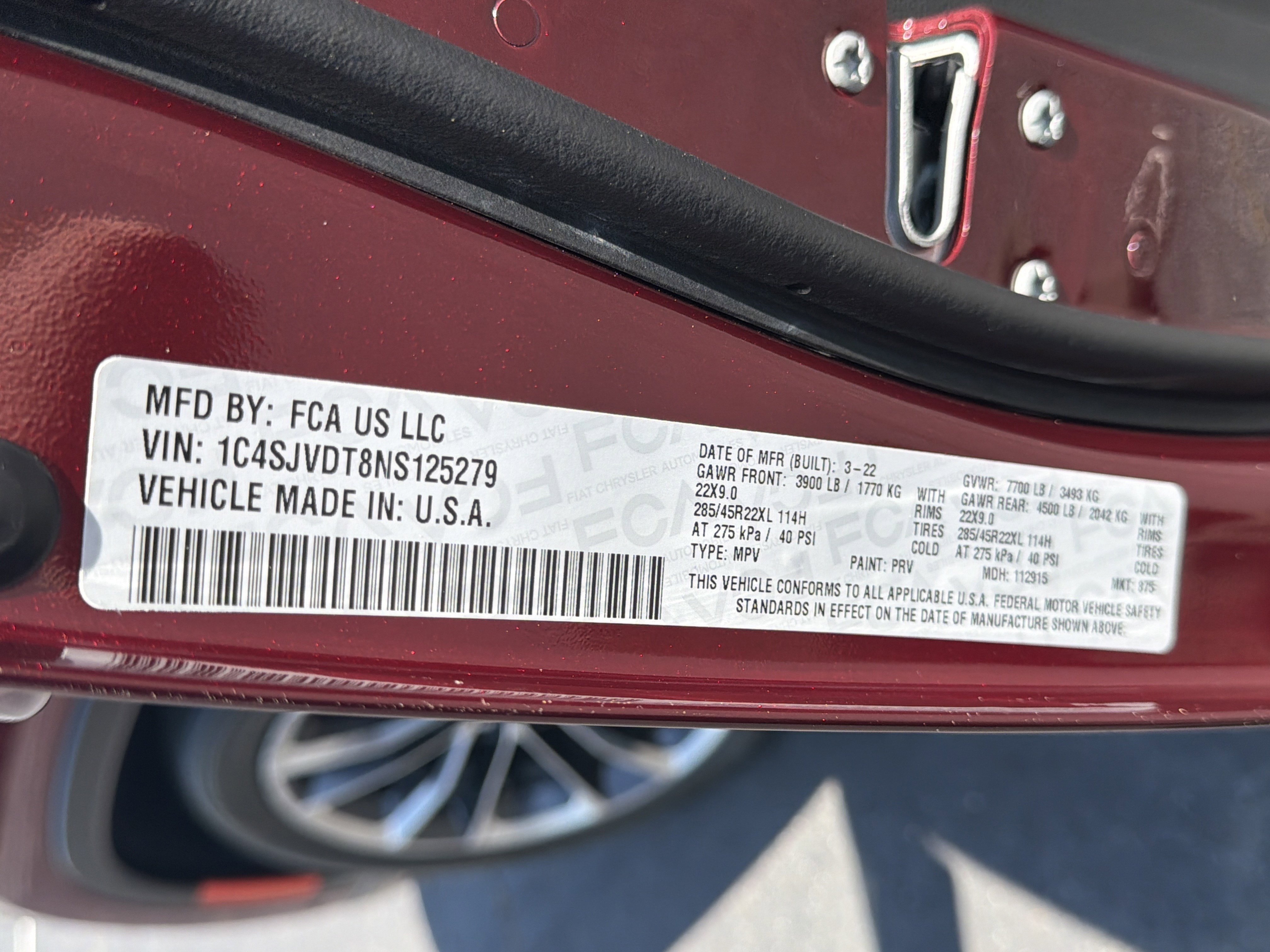Used 2022 Velvet Red Pearlcoat Jeep Series III image 45