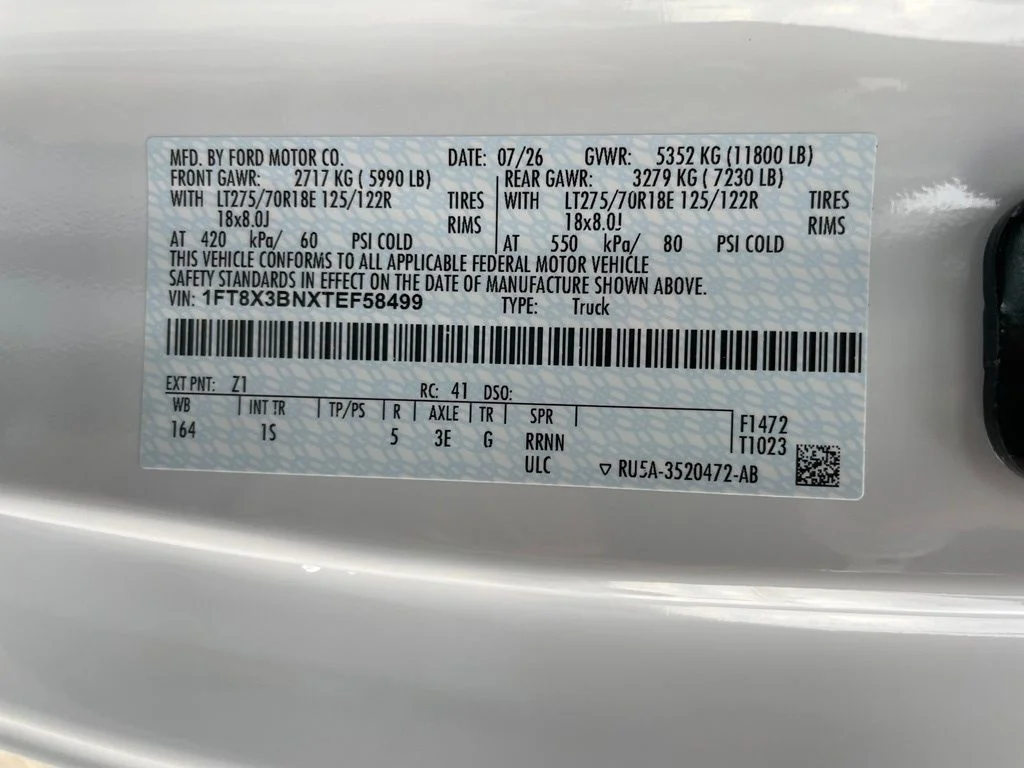New 2026 Oxford White Ford F-350® XL image 34