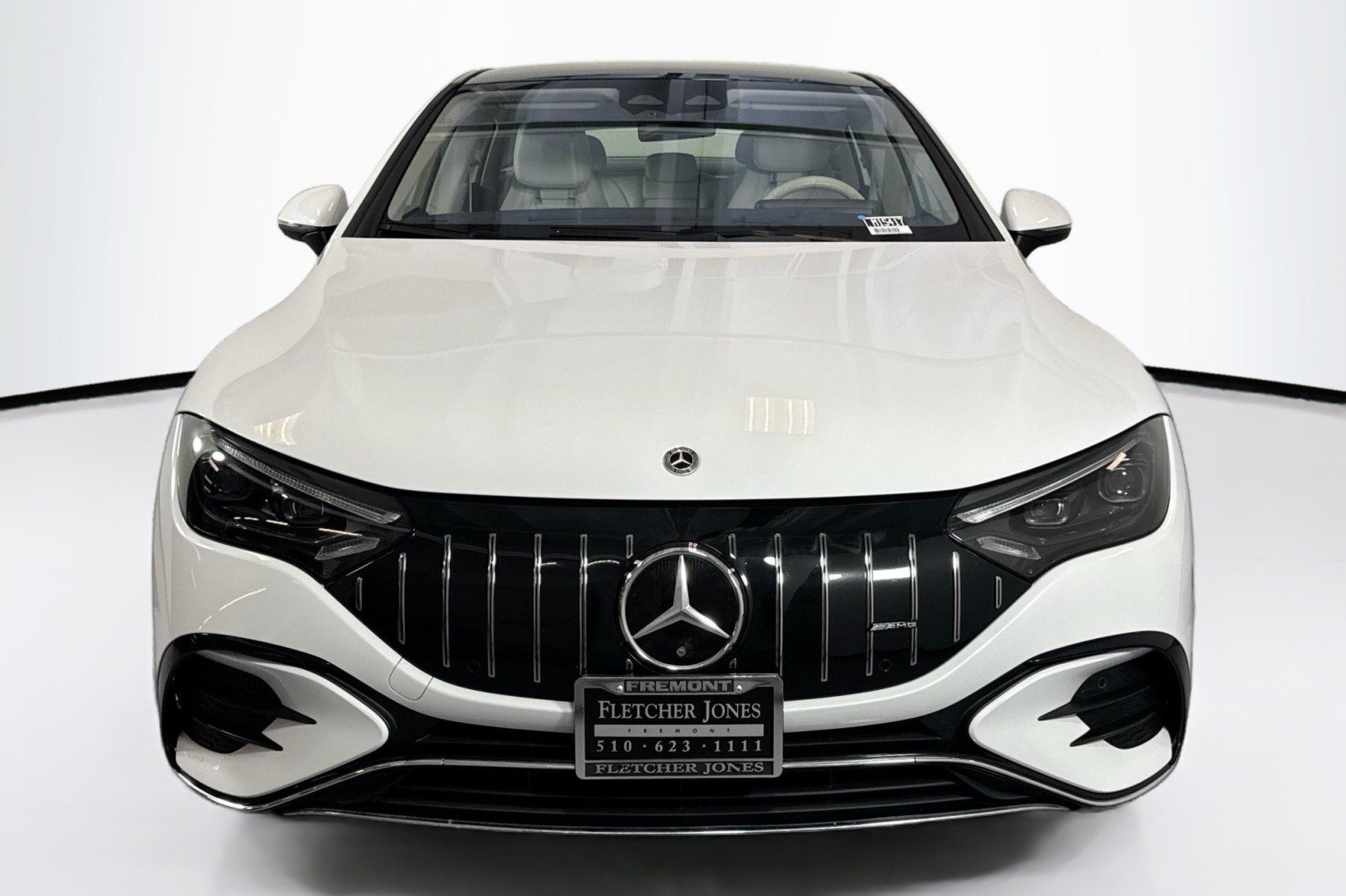 Certified Used 2023 MANUFAKTUR Moonlight White Metallic Mercedes-Benz AMG® EQE 4MATIC+ Sedan image 2