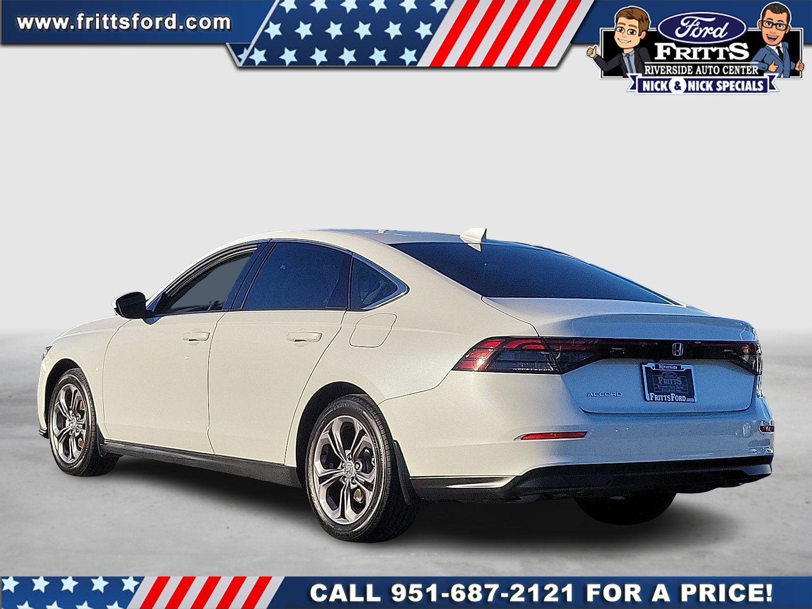 Certified Used 2023 Platinum White Pearl Honda EX image 3