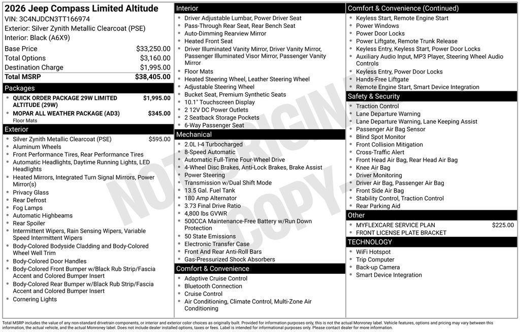 New 2026 Silver Zynith Metallic Clear-Coat Exterior Paint Jeep Limited image 27