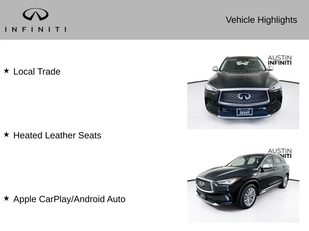 Certified Used 2023 Black INFINITI LUXE image 3