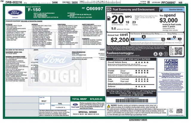 Used 2023 Blue Metallic Ford Platinum image 38