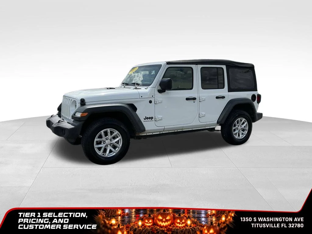 Used 2023 White Jeep Sport S image 2