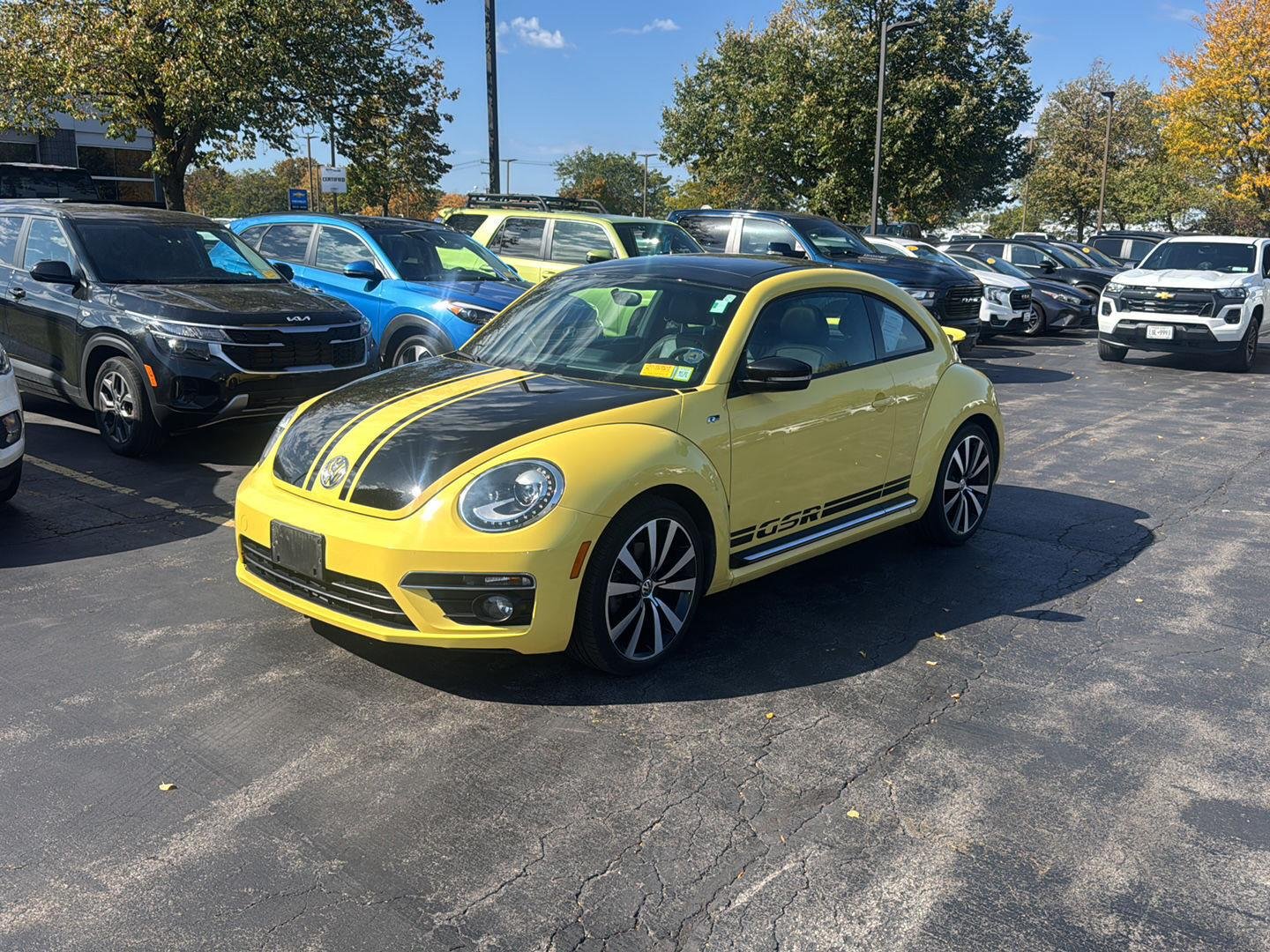 Used 2014 Yellow Rush/Black Volkswagen 2.0T Turbo GSR image 5