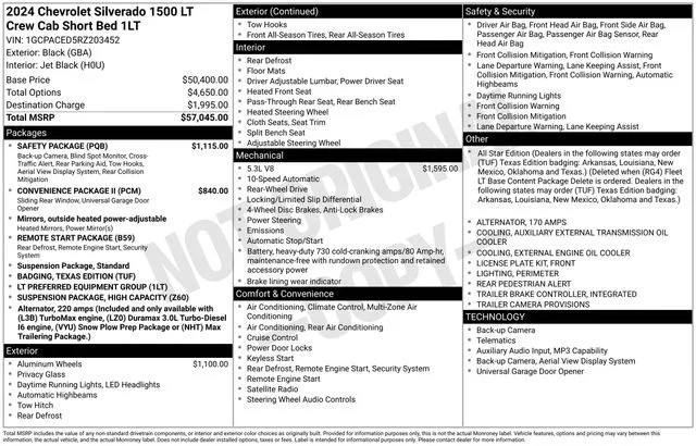 Certified Used 2024 Black Chevrolet LT image 34