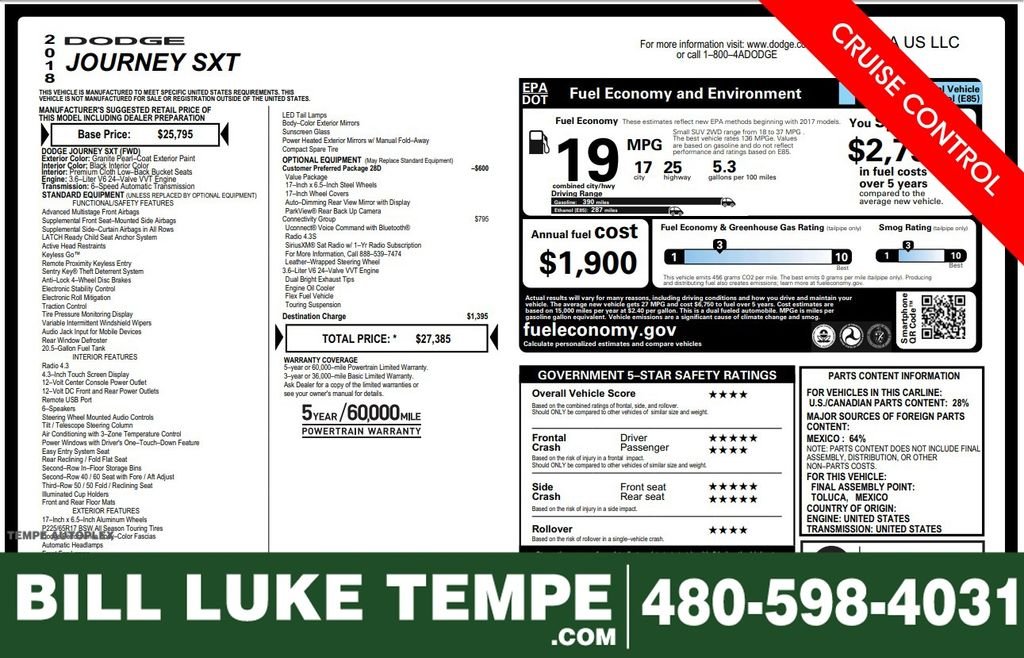 2018 Dodge Journey SXT