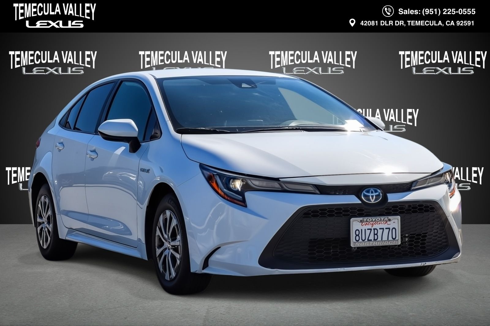 Used 2021 White Toyota LE image 1