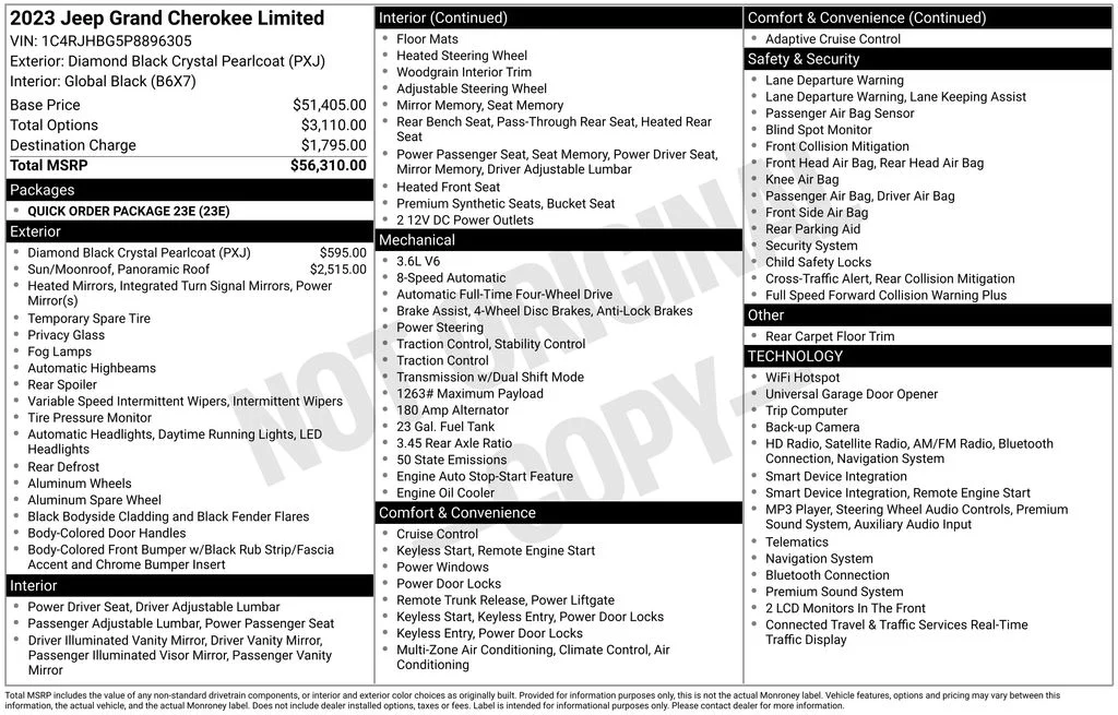 Used 2023 Black Jeep Limited image 4