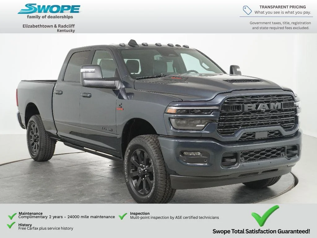 New 2026 Forged Blue Metallic Exterior Paint RAM Laramie image 1