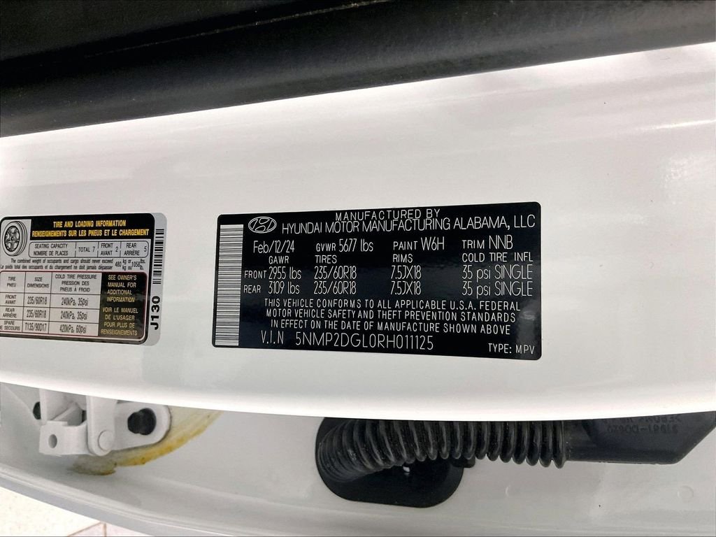 Certified Used 2024 White Hyundai SEL image 35