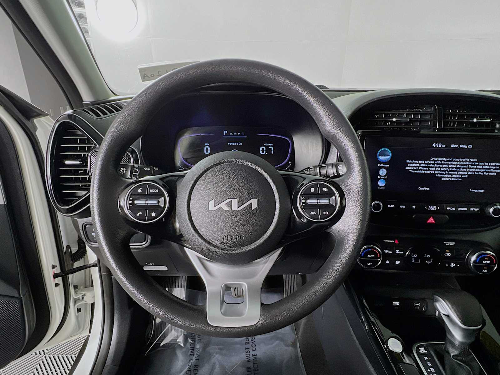 Used 2023 Clear White w/Black Roof Kia S image 11