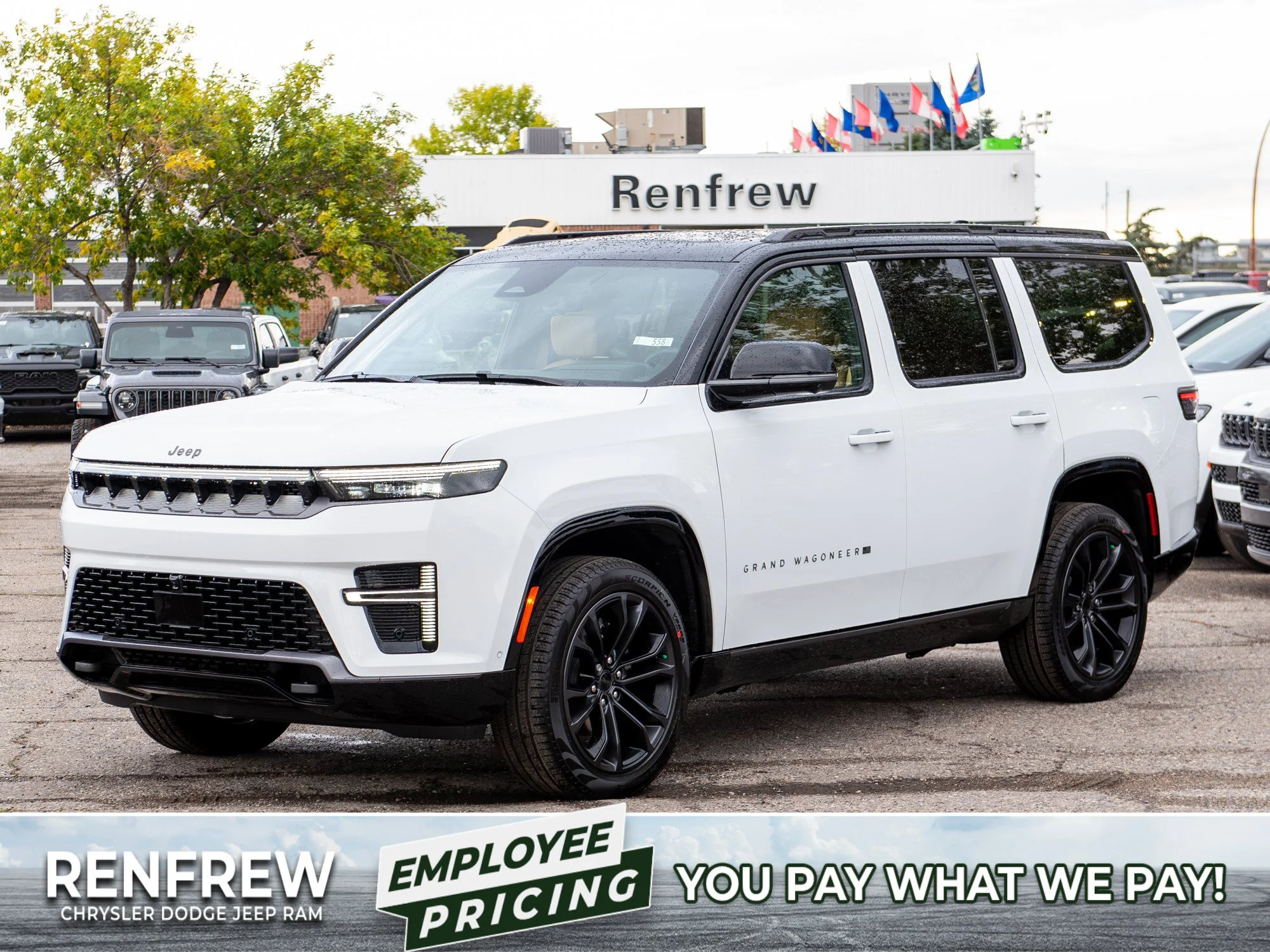 New 2026 White Jeep Summit Reserve* 4x4, Massage Seats, McIntosh Audio, Front Cooler image 1