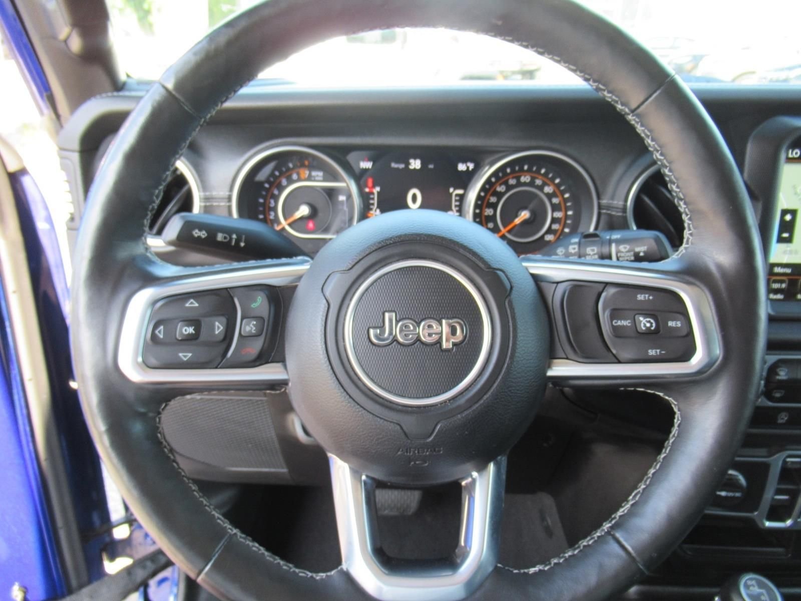 Used 2018 Blue Jeep Unlimited Sahara image 23