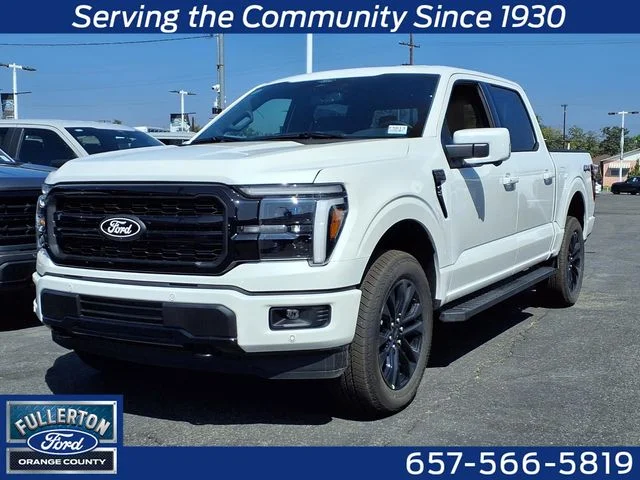 New 2026 Star White Metallic Tri-Coat Ford Lariat image 1