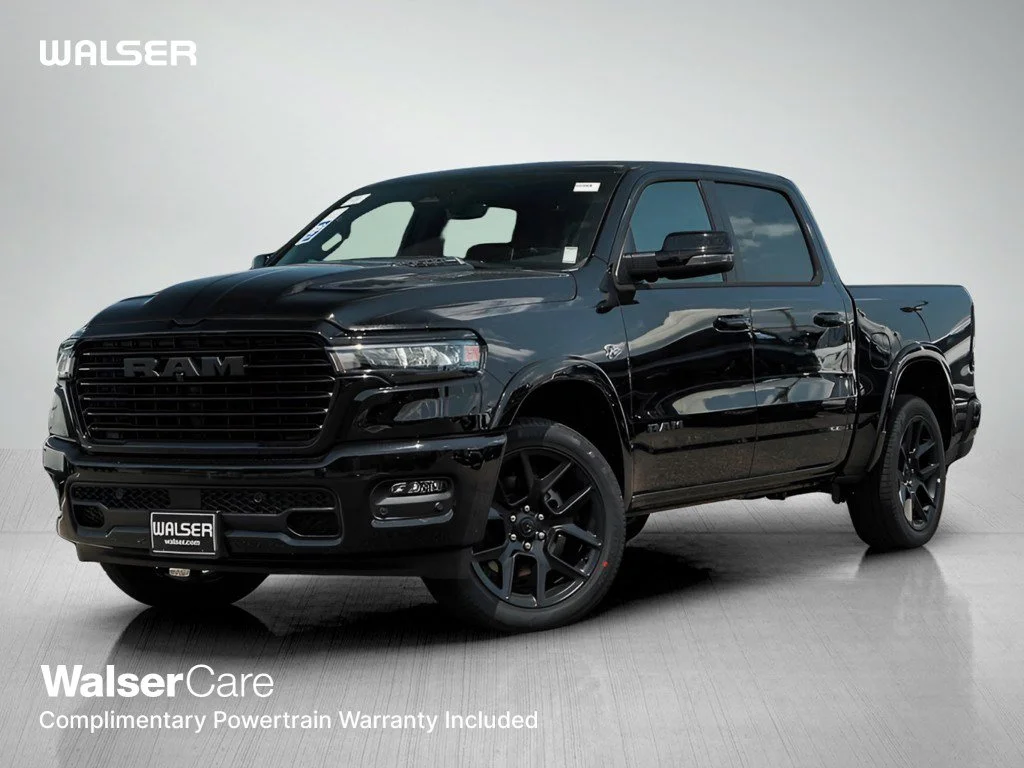New 2026 Diamond Black Crystal Pearlcoat RAM LARAMIE image 1