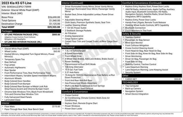 Used 2023 White Pearl Kia GT-Line image 43