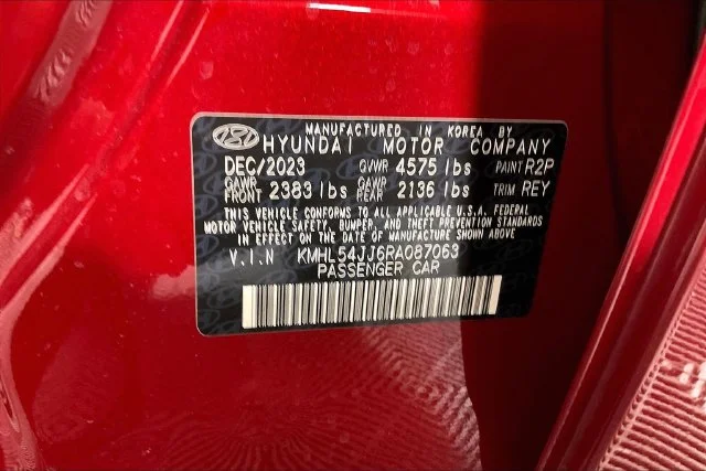 Used 2024 Red Hyundai Limited image 16