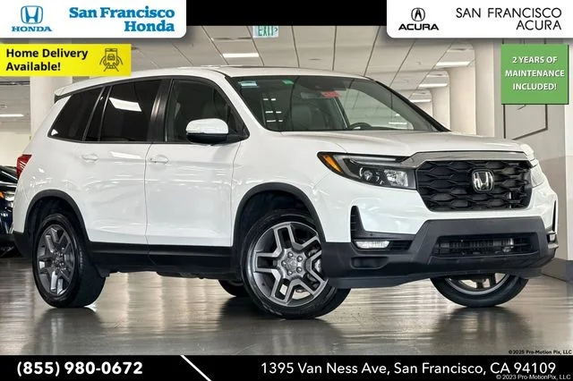 Certified Used 2023 Platinum White Pearl Honda EX-L image 1