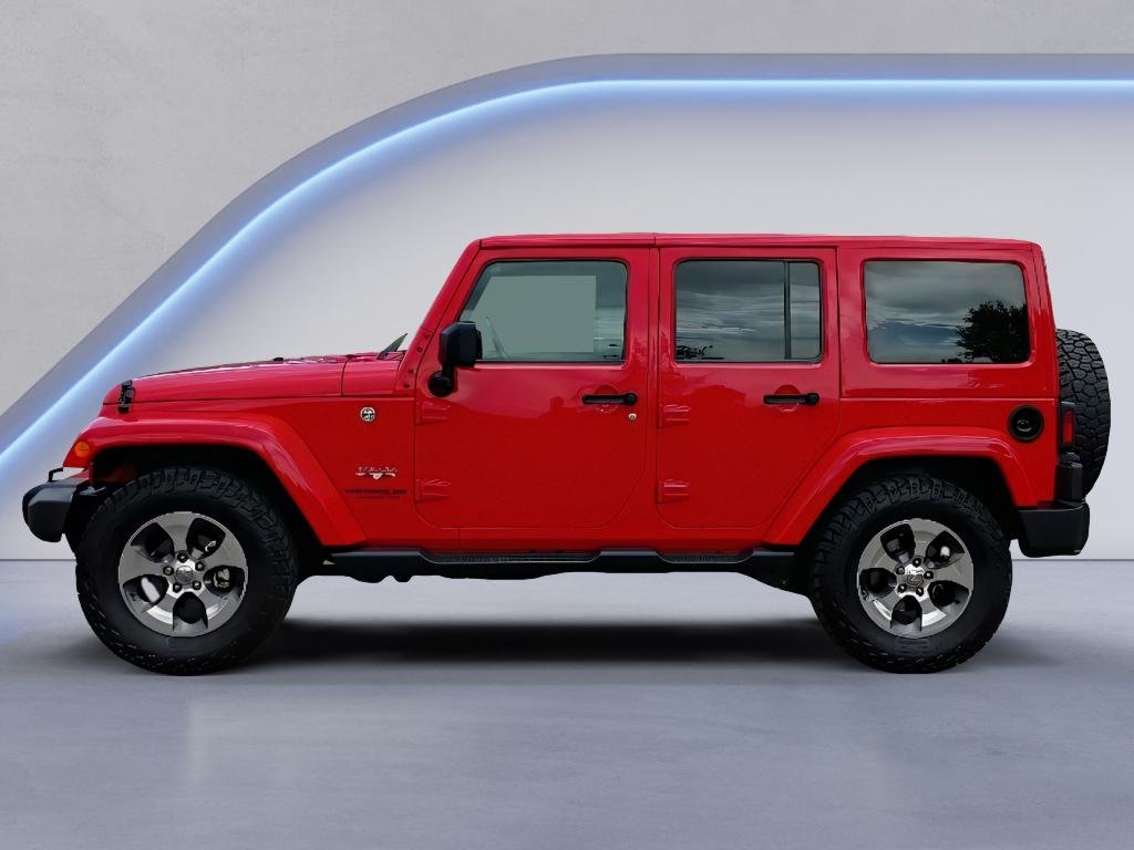 Used 2017 Firecracker Red Clearcoat Jeep Sahara image 2