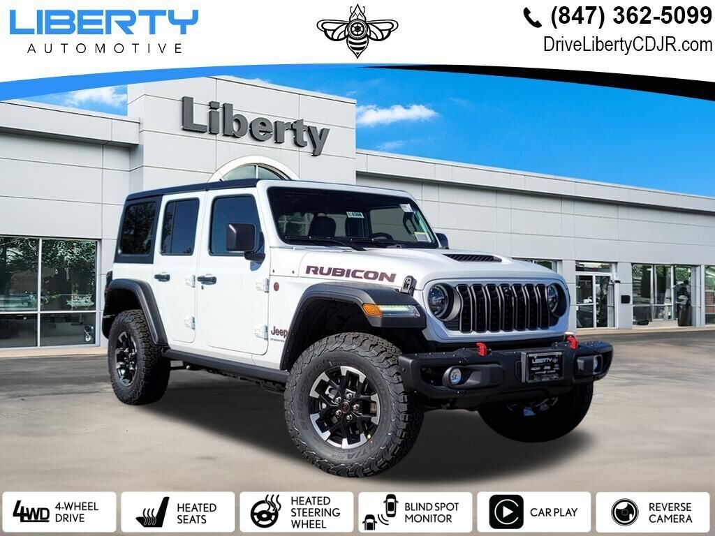 New 2026 Bright White Clear-Coat Exterior Paint Jeep Rubicon image 1