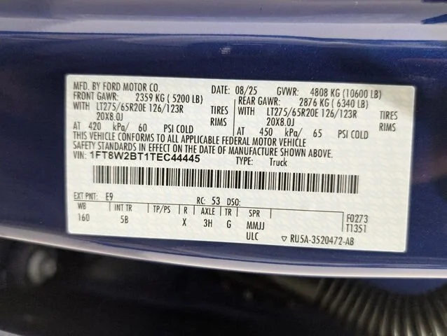New 2026 Argon Blue Metallic Ford F-250® Lariat® image 23