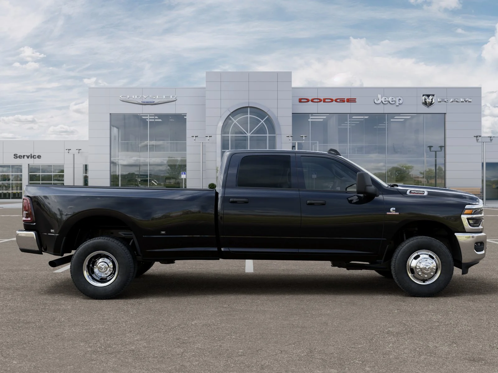 New 2026 Diamond Black Crystal Pearl-Coat Exterior Paint RAM Tradesman image 51