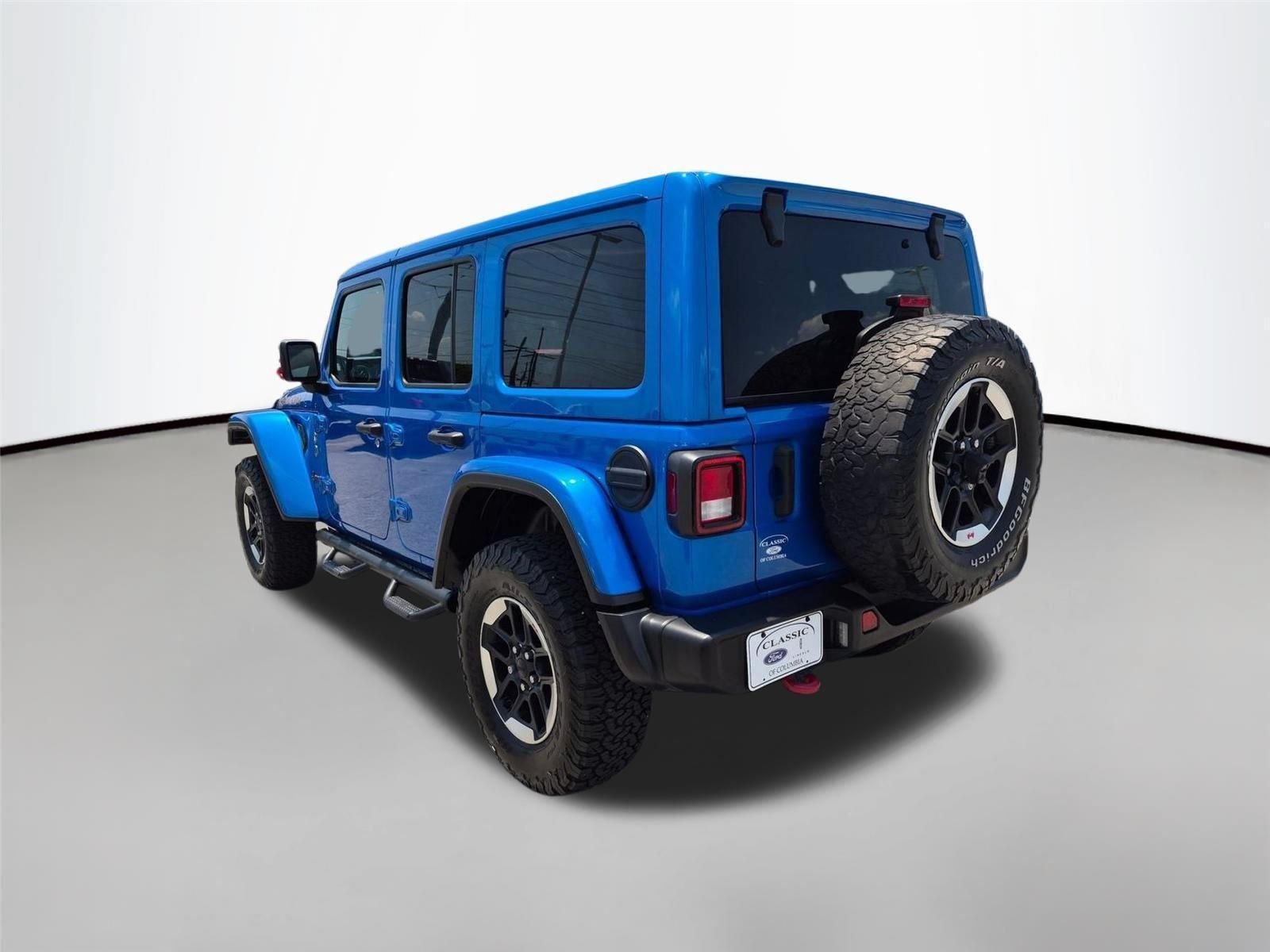 Used 2021 Hydro Blue Pearlcoat Jeep Unlimited Rubicon image 7