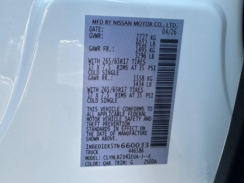 New 2026 Glacier White Nissan Crew Cab SV image 18