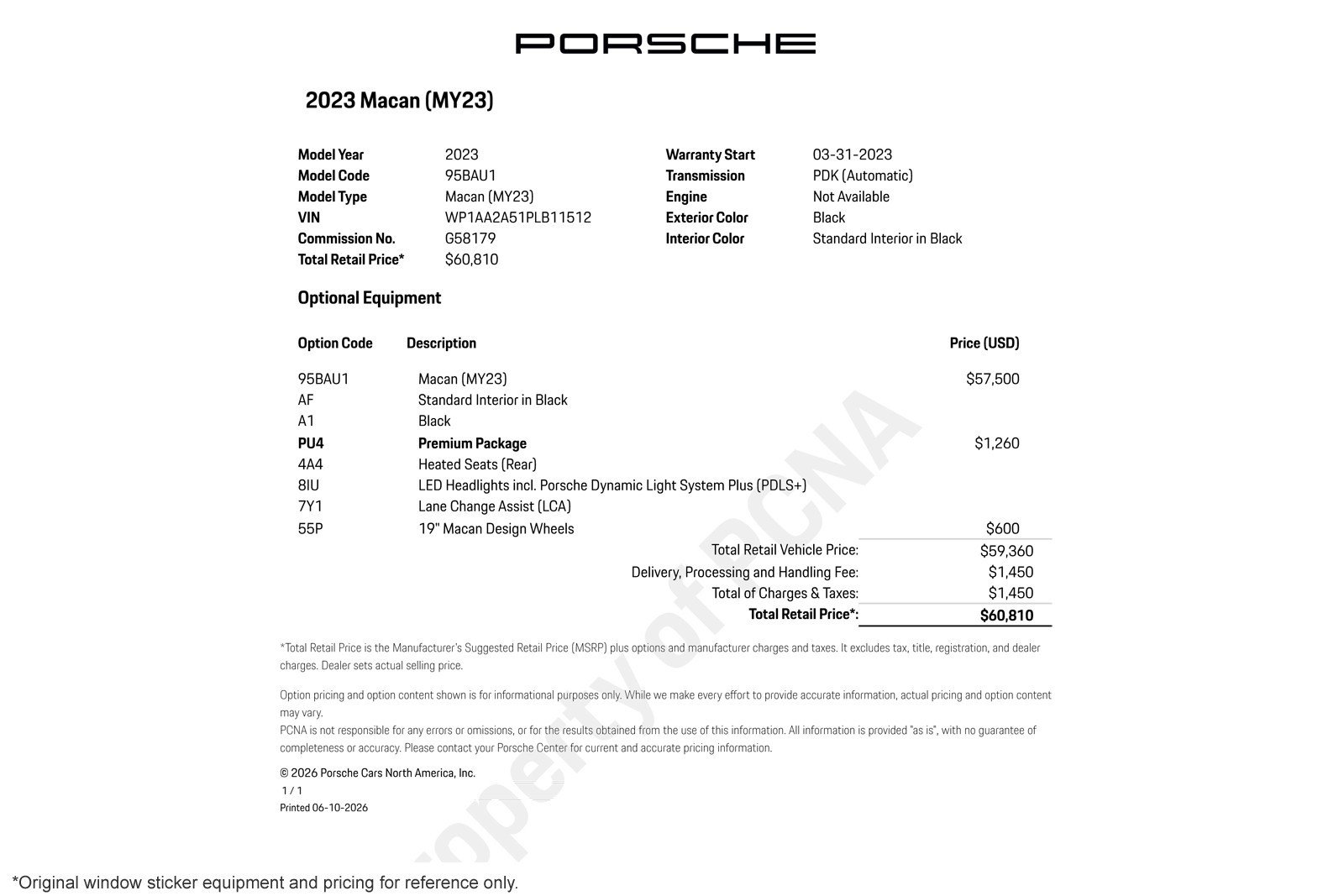 Used 2023 Black Porsche AWD image 2