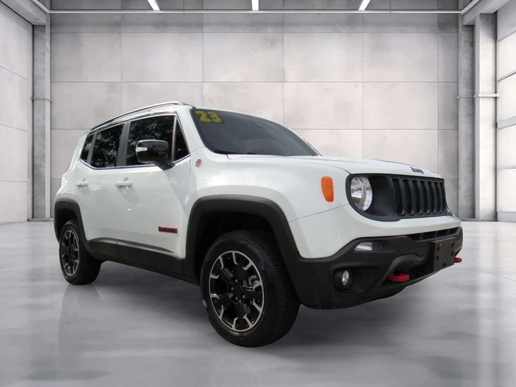 Certified Used 2023 White Jeep Trailhawk image 1