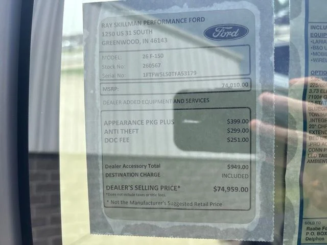 New 2026 Carbonized Gray Metallic Ford Lariat® image 2