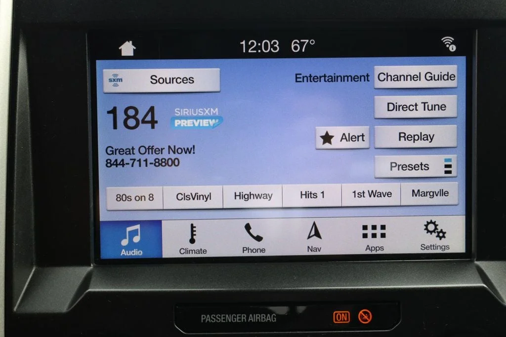 Used 2019 Blue Jeans Metallic Ford LARIAT 4WD Crew Cab 6.75