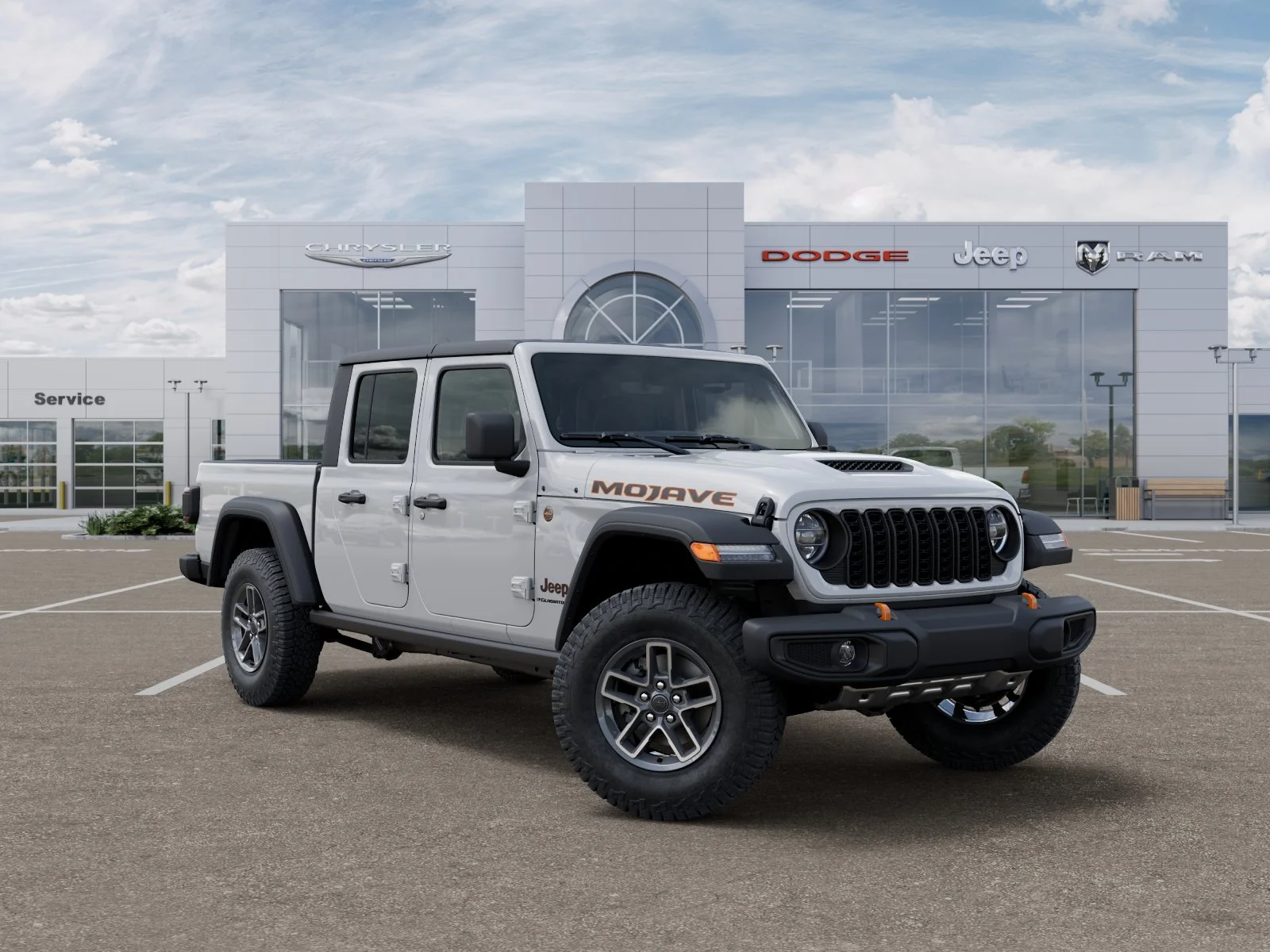 New 2026 Bright White Clear-Coat Exterior Paint Jeep Mojave image 38